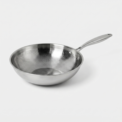 Titanium Hammered Wok Pan