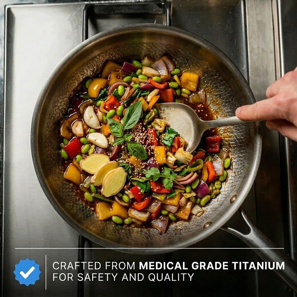 Pure Titanium Wok Pan Pro