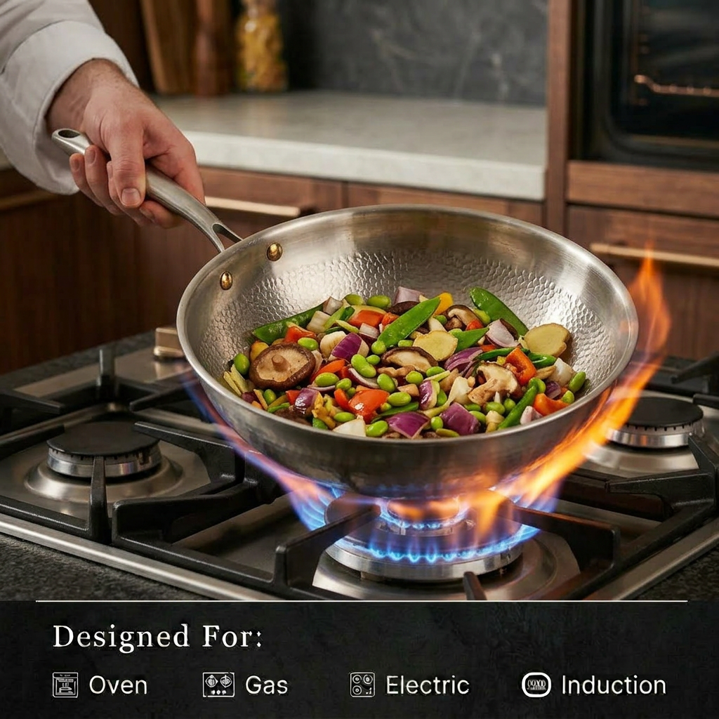 Pure Titanium Wok Pan Pro