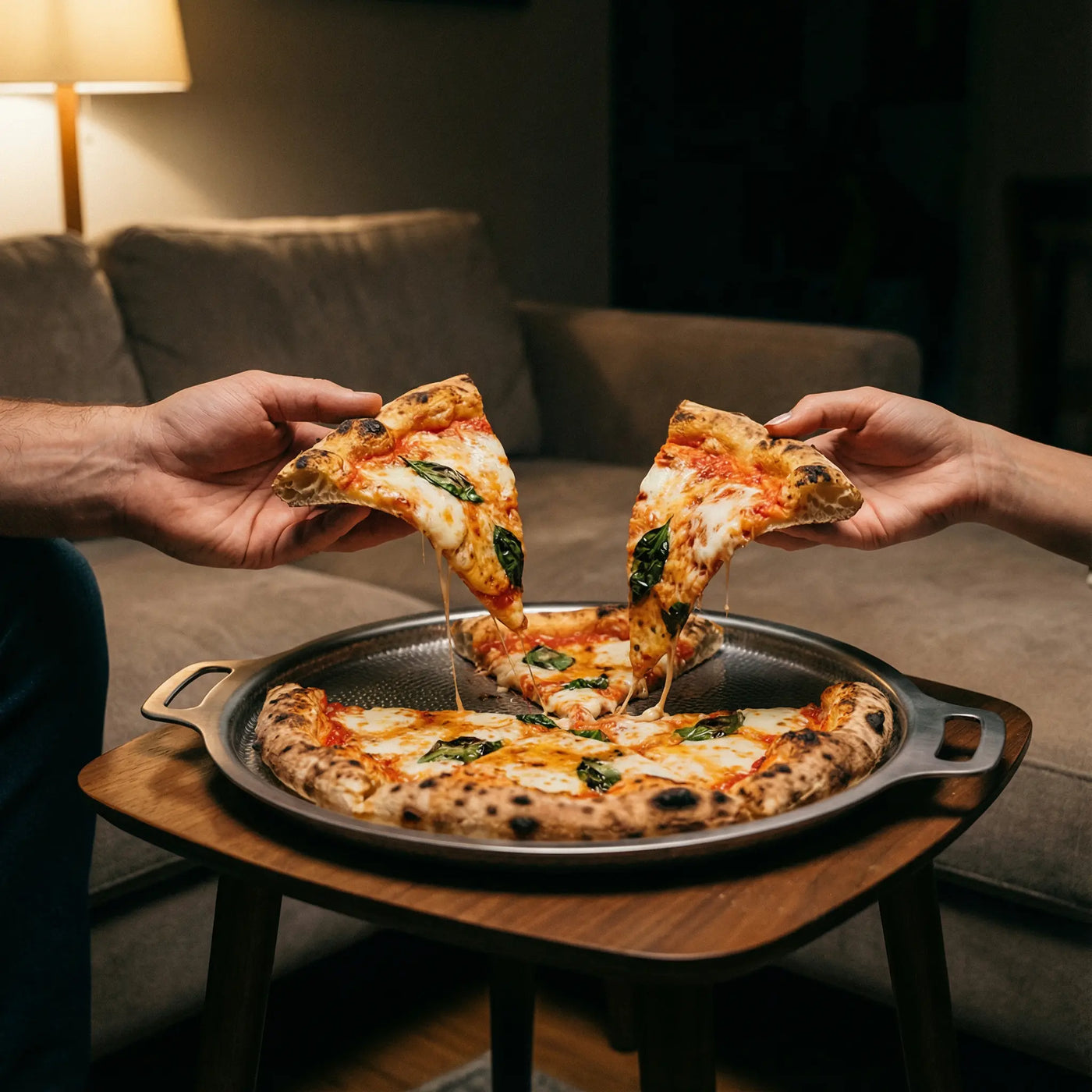 Pure Titanium Hammered Pizza Steel